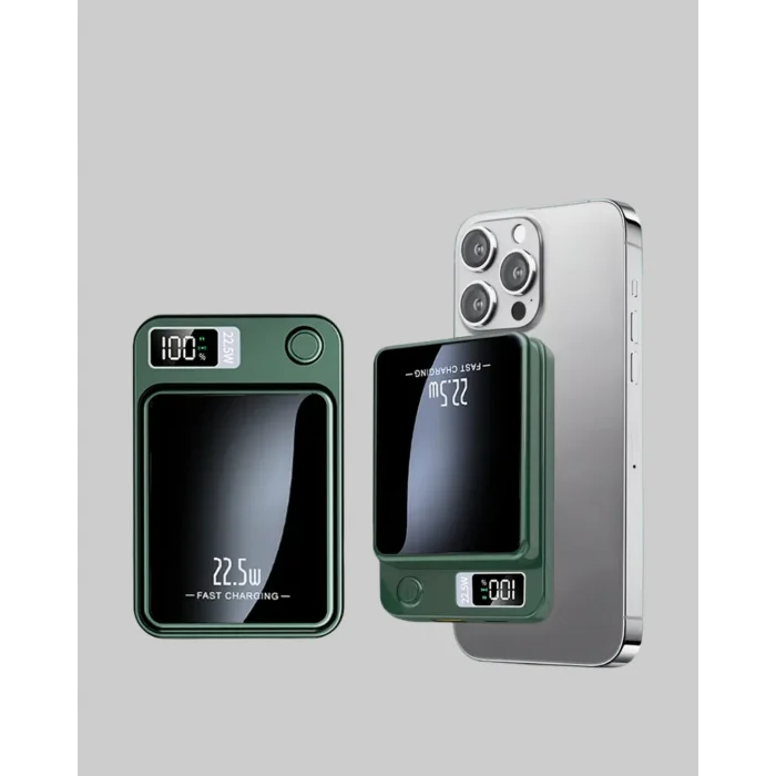 MagSafe Powerbank 22.5W Hızlı Şarjlı ve Kompakt Kablosuz Şarj Cihazı