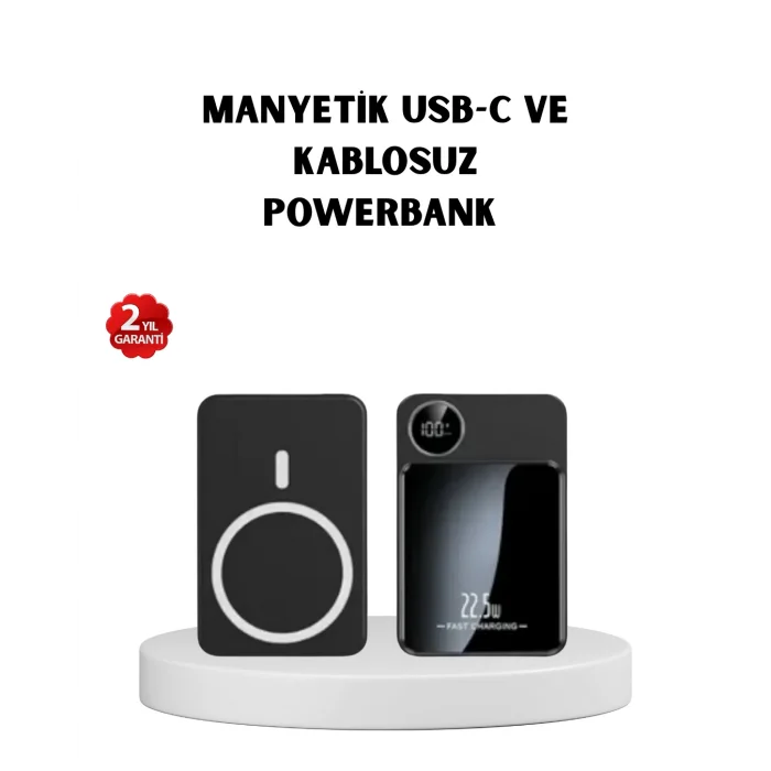 MagSafe Uyumlu Powerbank 20W PD 15W