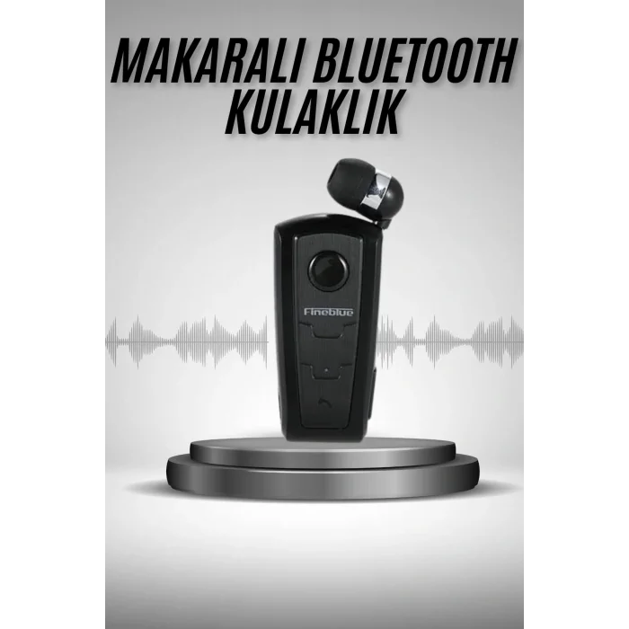Makaralı Bluetooth Kulakiçi Yaka Kulaklığı Kablosuz Kulaklık