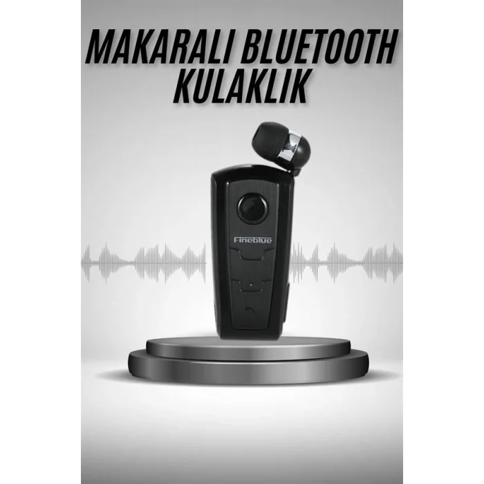 Makaralı Bluetooth Kulakiçi Yaka Kulaklığı Kablosuz Kulaklık