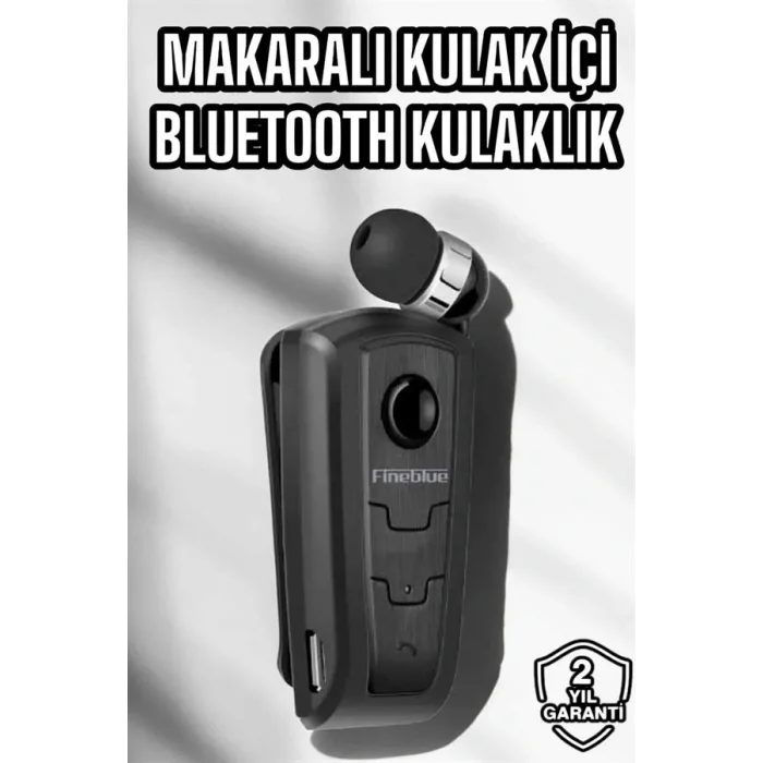 Makaralı Bluetooth Kulaklık Kulak İçi Android iOS Uyumlu Titreşimli