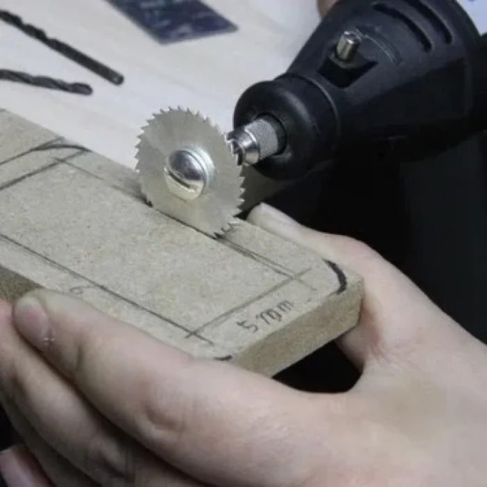Metal 6 Parça Mini Matkap Ucu Ahşap Kesme Yuvarlak Çelik  Disk Testere Seti Kiti
