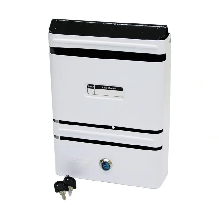 METAL BEYAZ POSTA KUTUSU (5047)