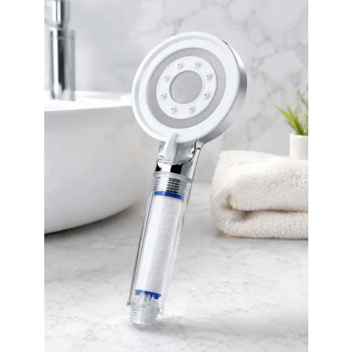 Mineral Taşlı Filtreli Duş Başlığı Güçlü Su Basınçlı Banyo Başlığı