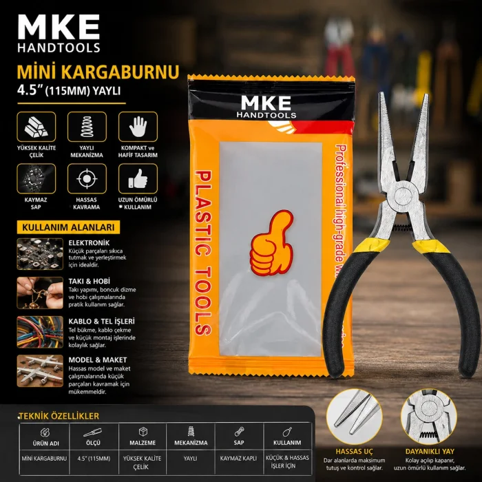 MİNİ 4.5 INC 115M ÇELİK KARGABURNU YAYLI (5047)