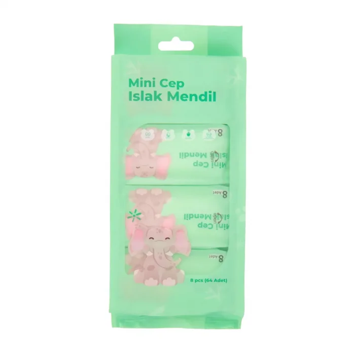 Mini Cep Islak Mendil Günlük Pratik 8'li Paket (5047)