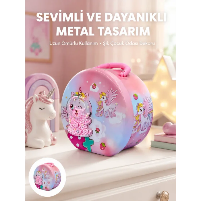 Mini Çocuk Para Kasası Gizli Saklama ve Birikim Kutusu