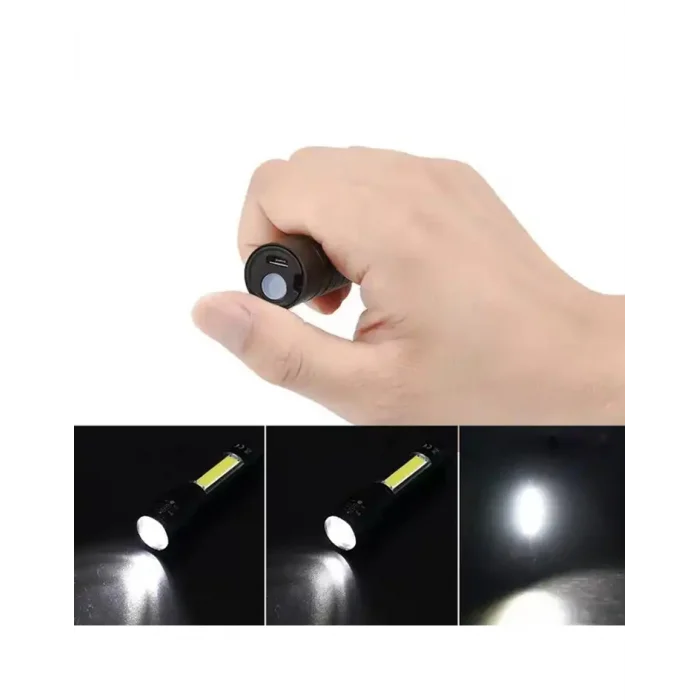 Mini Çok Güçlü Şarjli El Feneri Xpe-Cob Led Wt-030