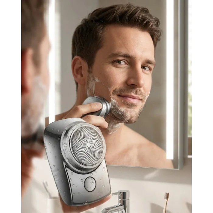 Mini Shaver Sıfır Sakal Taşınabilir Şarjlı Tıraş Makinesi IPX6 Korumalı USB