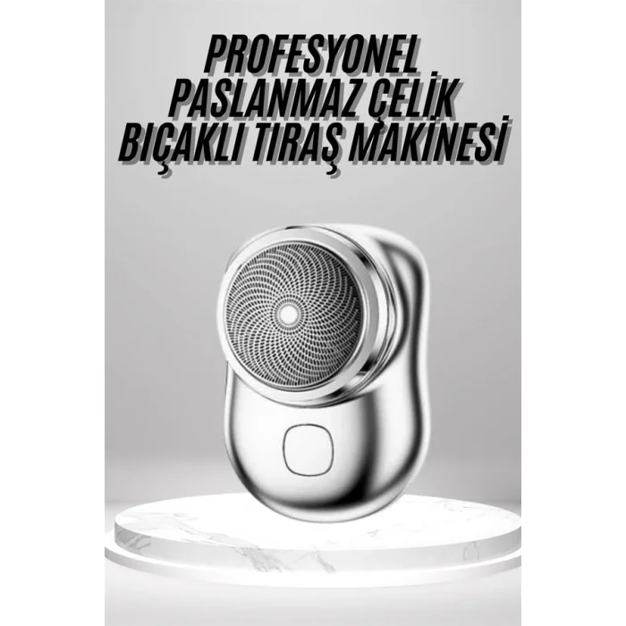 Mini Sıfır Sakal Yanak Tıraş Makinesi USB Şarjlı Sıfır Sakal Taşınabilir Korumalı
