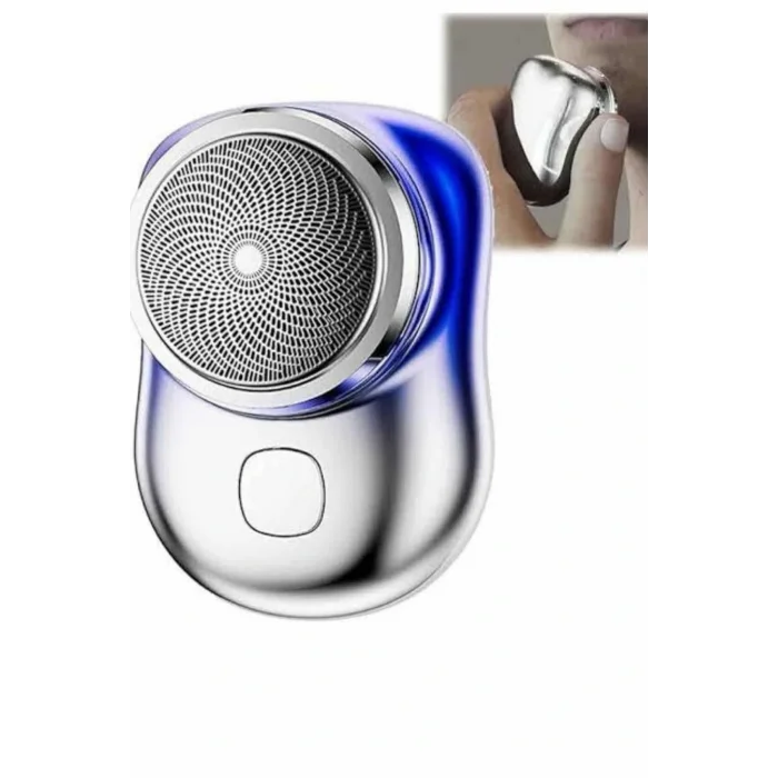 Mini Sıfır Sakal Yanak Tıraş Makinesi USB Şarjlı Sıfır Sakal Taşınabilir Korumalı