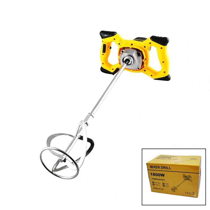 MIXER DRILL ZY-120 HARÇ - BOYA KARIŞTIRICI MİKSER MATKAP 120MM - 1800W (5047)