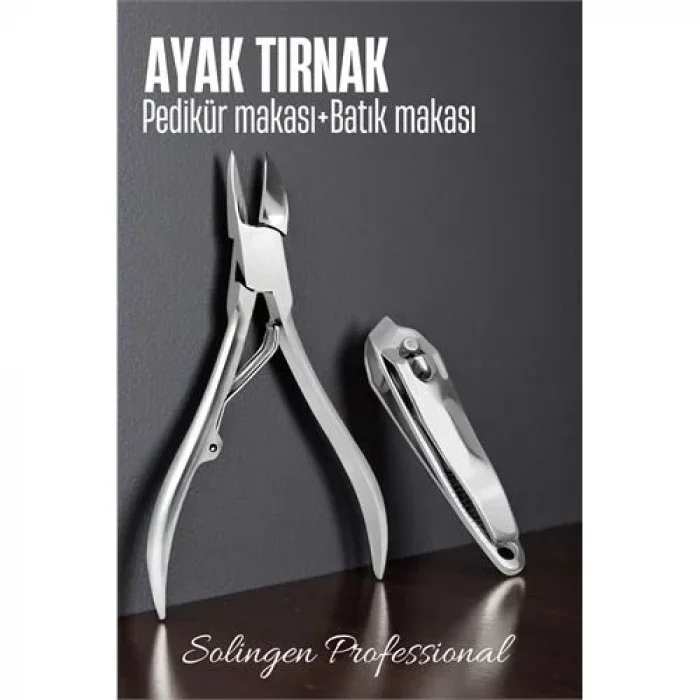 Modacar Ayak Tırnak Makası Batık Tırnak Makas Seti Pedikür Tırnak Makası Merys Solingen