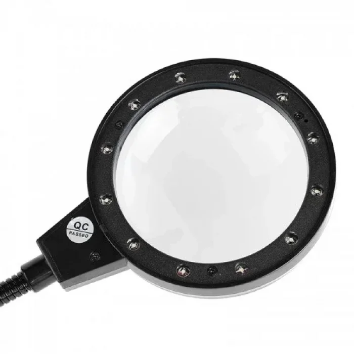 Nikula12 Led Clipslı Işıklı Büyüteç,işıklı Masa Lambası çalışma Lambası