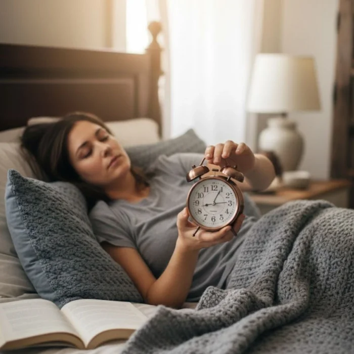 Nostaljik Çalar Saat – Retro Tasarım, Sessiz Akan Mekanizma, Yüksek Sesli Alarm, Masa ve Komodin İçin Dekoratif Saat (5047)