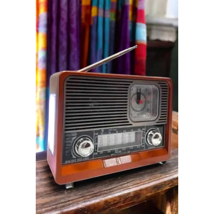 Nostaljik Radyo USB,AUX Ve SD Kart Girişli Bluetooth Bağlantılı