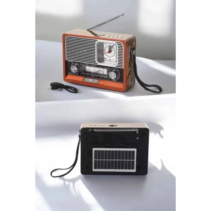 Nostaljik Radyo USB,AUX Ve SD Kart Girişli Bluetooth Bağlantılı