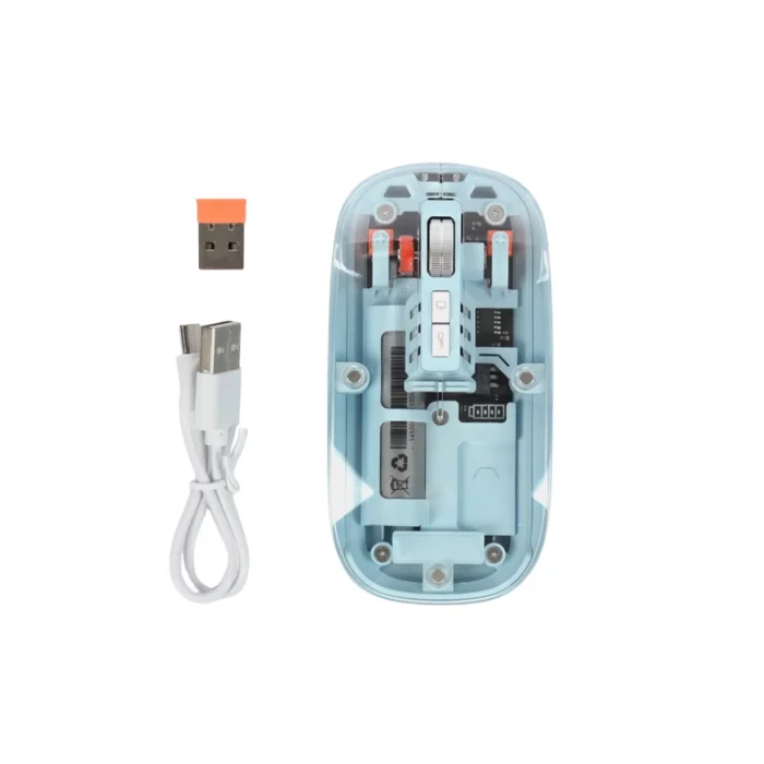 Ofis ve Günlük Kullanım İçin Mavi Bluetooth Kablosuz Mouse