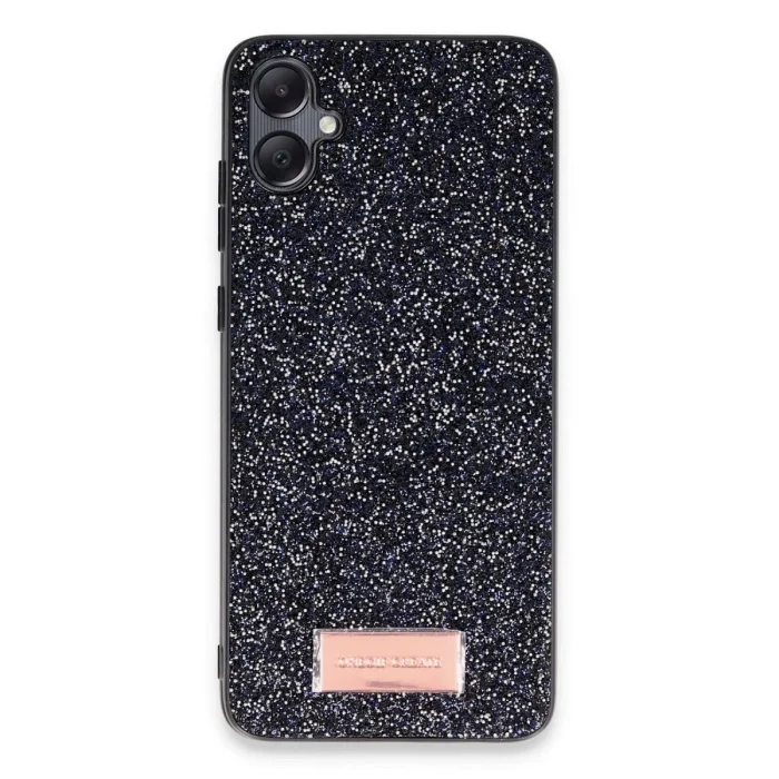 Onegif Samsung Galaxy A05 Bright Simli Kapak - Siyah