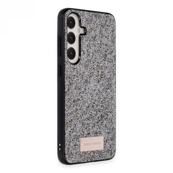 Onegif Samsung Galaxy A05s Bright Simli Kapak - Gümüş