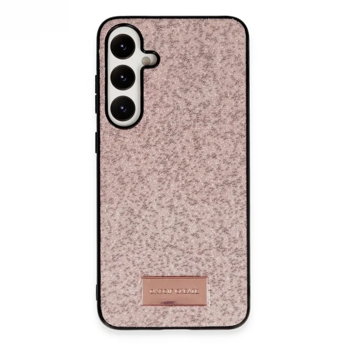 Onegif Samsung Galaxy A55 5g Bright Simli Kapak - Pembe