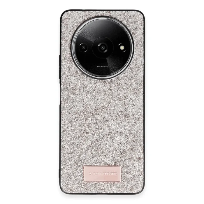 Onegif Xiaomi Redmi A3 4g Bright Simli Kapak - Gold