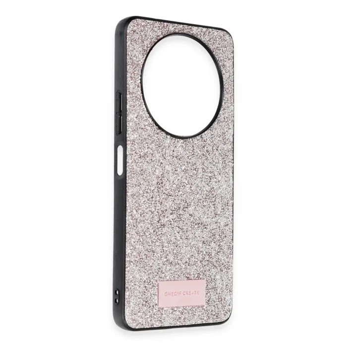 Onegif Xiaomi Redmi A3 4g Bright Simli Kapak - Gold