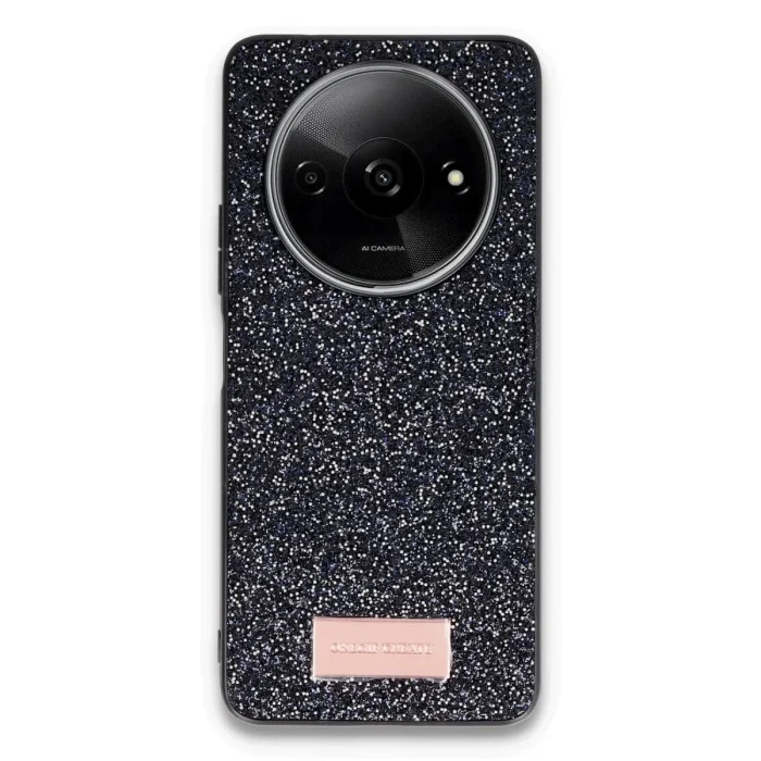 Onegif Xiaomi Redmi A3 4g Bright Simli Kapak - Siyah