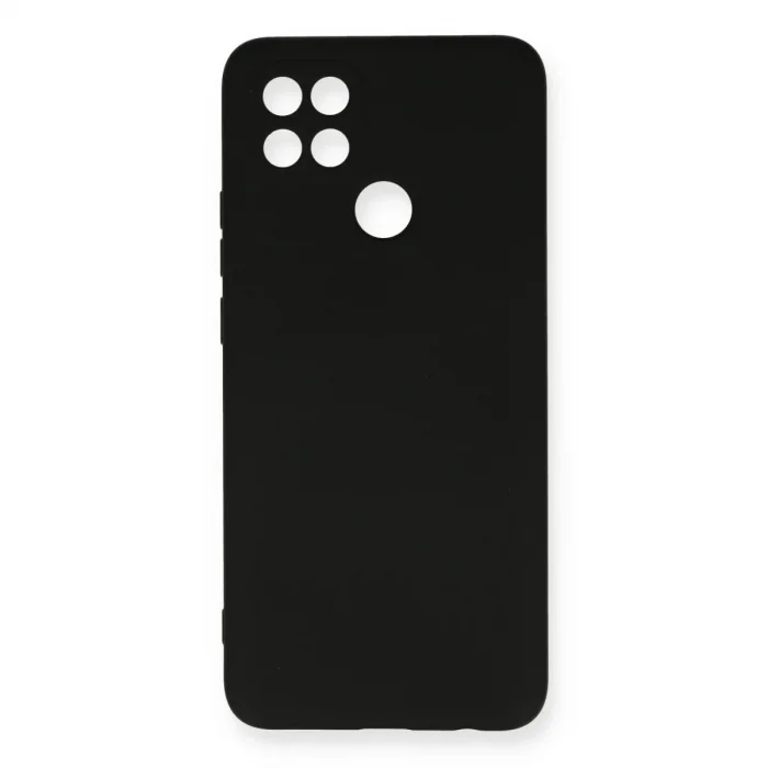 Oppo A15 Kılıf Nano İçi Kadife Silikon - Siyah