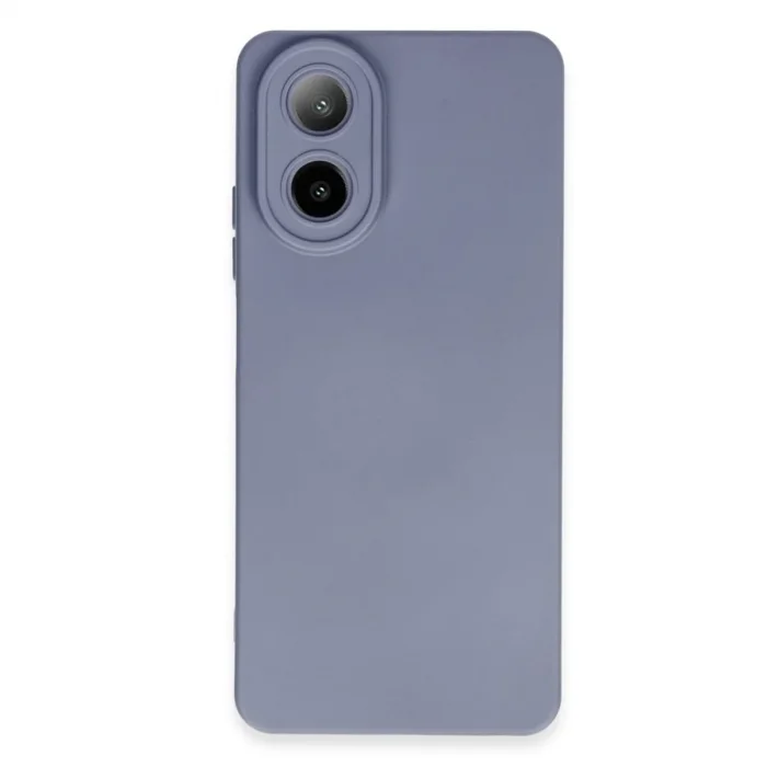 Oppo A38 Kılıf Nano İçi Kadife Silikon - Gri