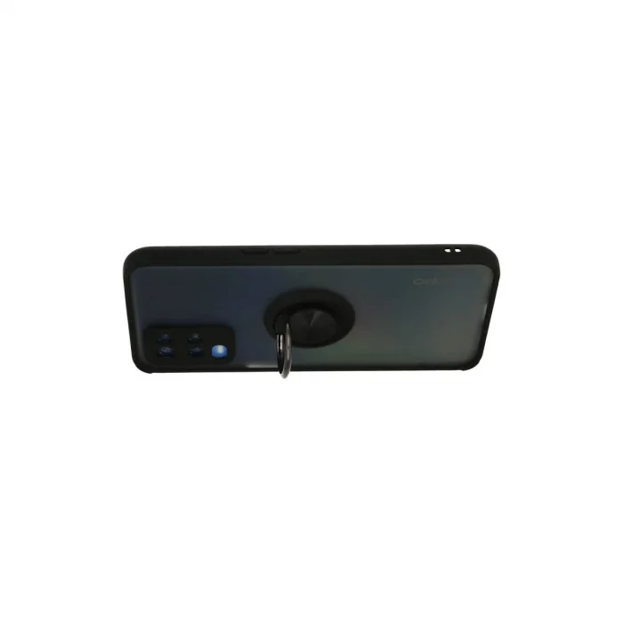 Oppo A54 4g Kılıf Montreal Yüzüklü Silikon Kapak - Siyah