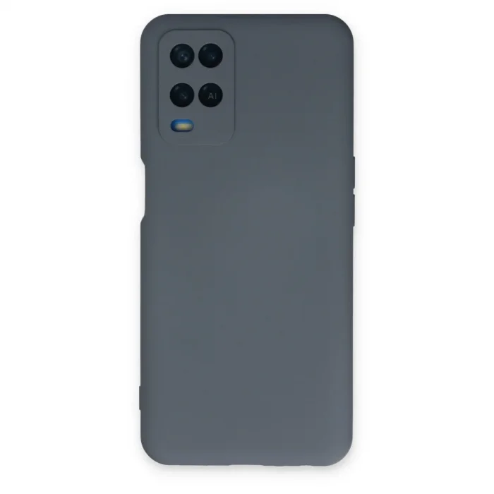 Oppo A54 4g Kılıf Nano İçi Kadife Silikon - Gri