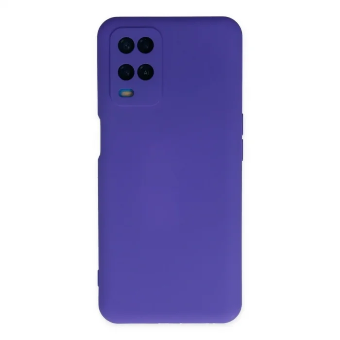 Oppo A54 4g Kılıf Nano İçi Kadife Silikon - Mor