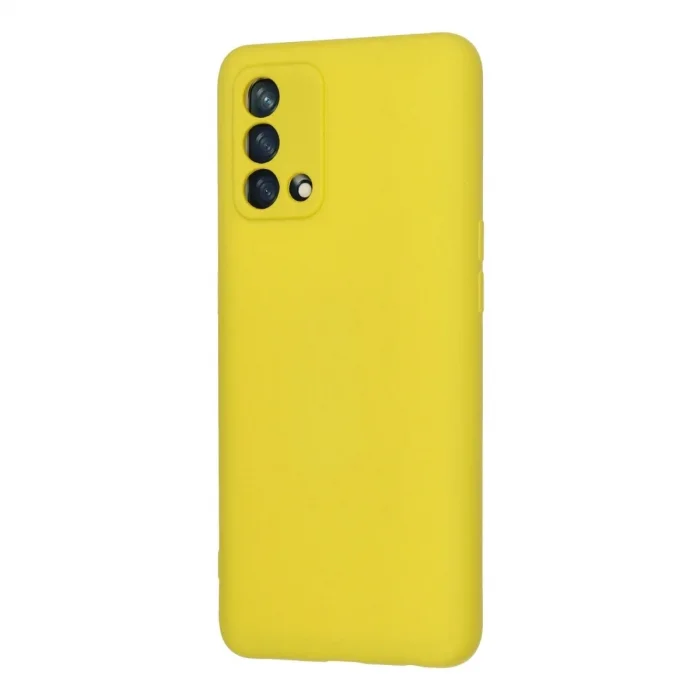 Oppo A74 4g Kılıf Nano İçi Kadife Silikon - Sarı