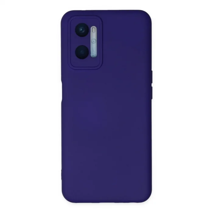 Oppo A96 Kılıf Nano İçi Kadife Silikon - Mor