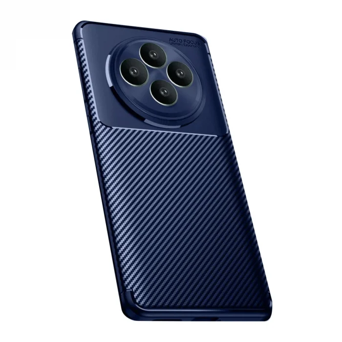 Oppo Reno 11 Fs Kılıf Auto Focus Karbon Kapak - Lacivert