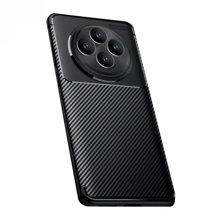 Oppo Reno 11 Fs Kılıf Auto Focus Karbon Kapak - Siyah