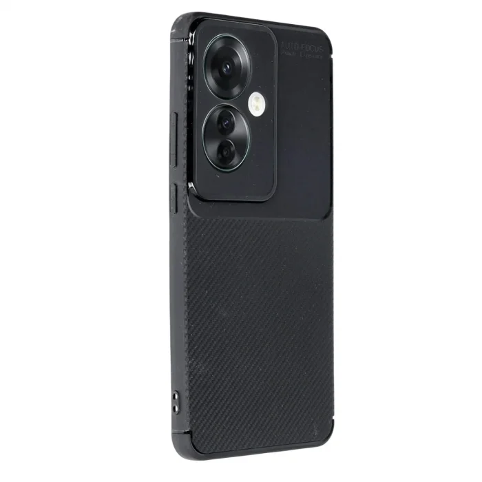 Oppo Reno 11f Kılıf Auto Focus Karbon Kapak - Siyah