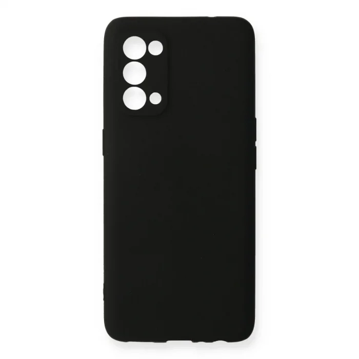 Oppo Reno 5 Pro Kılıf First Silikon - Siyah