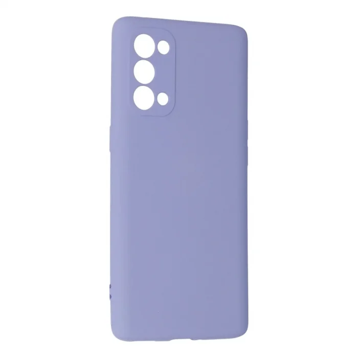 Oppo Reno 5 Pro Kılıf Nano İçi Kadife Silikon - Lila