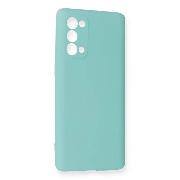 Oppo Reno 5 Pro Kılıf Nano İçi Kadife Silikon - Turkuaz