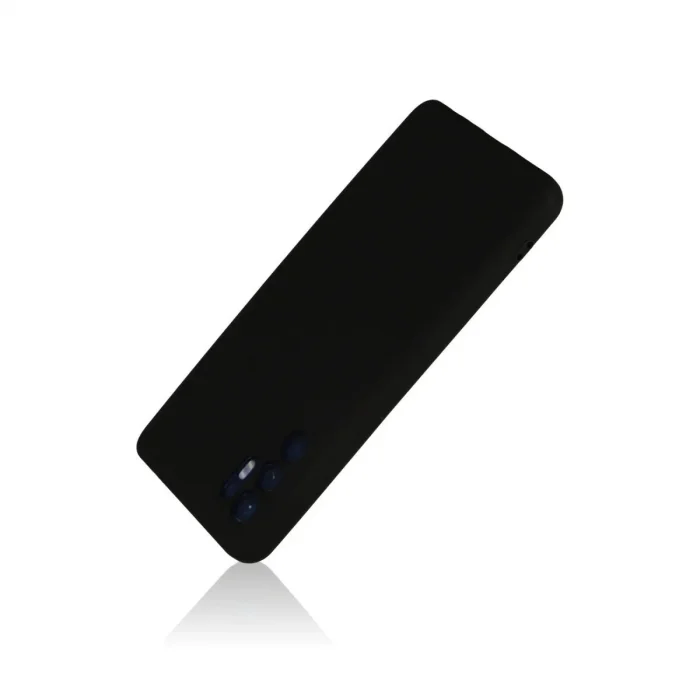 Oppo Reno 6 Kılıf Nano İçi Kadife Silikon - Siyah