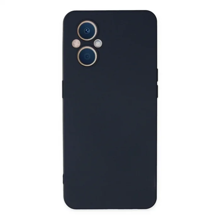 Oppo Reno 7 Lite Kılıf Nano İçi Kadife Silikon - Lacivert
