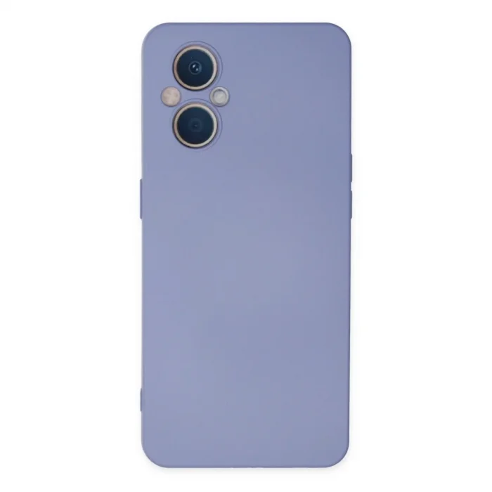 Oppo Reno 7 Lite Kılıf Nano İçi Kadife Silikon - Lila