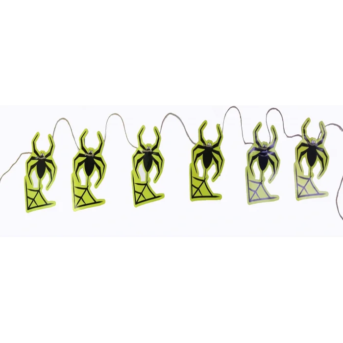 Örümcek Şekilli Asmalı Halloween Flama Banner Afiş 2 Metre (5047)