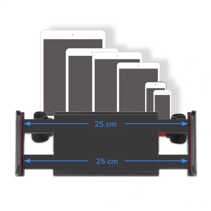 Oto Koltuk Arkası Telefon Tablet Tutucu Ayarlanabilir 360 Derece Dönebilen Pratik Stand (5047)