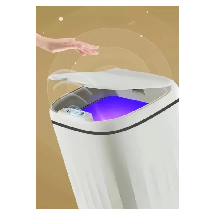 Otomatik Hareket Sensörlü Akıllı Çöp Kovası – 20 Litre Sessiz Ve Hijyenik Kullanım