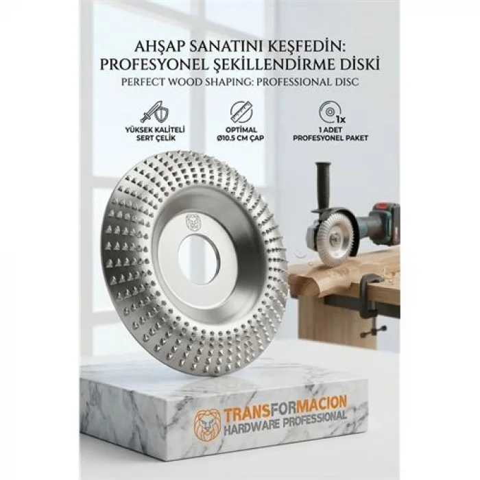 Oval Tip Bombeli Ahşap Törpü Diski  100mm | Tungsten Karbür 723064