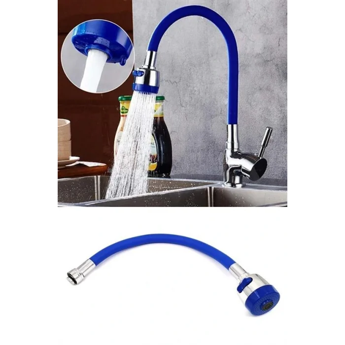 Oynar Başlıklı Tasarruflu Kubar Musluk Borusu ve Başlığı Mavi (5047)