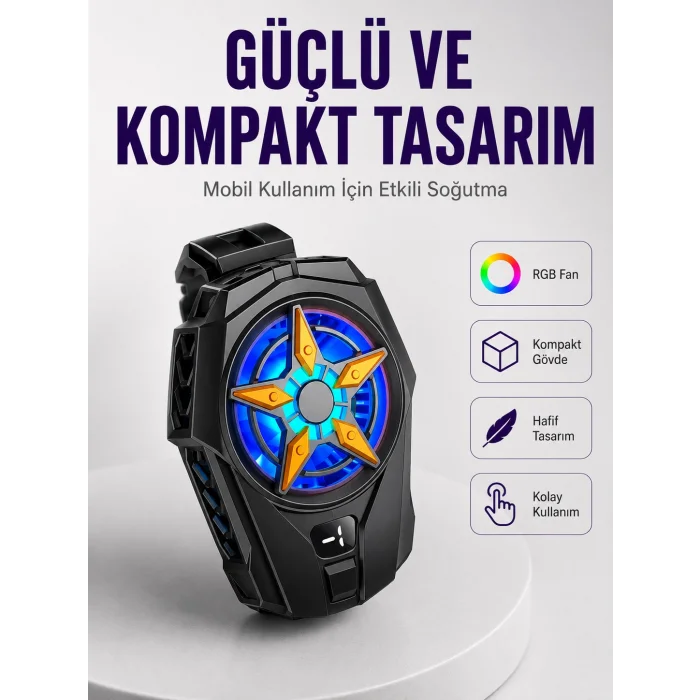 Yarı İletken Çipli Güçlü Telefon Soğutma Aleti Yeni Nesil